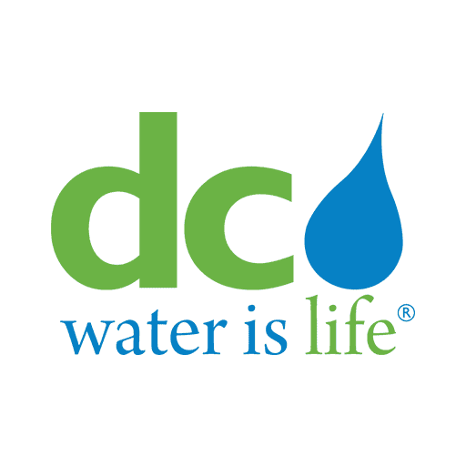 DC Water Logo Square Water is Life